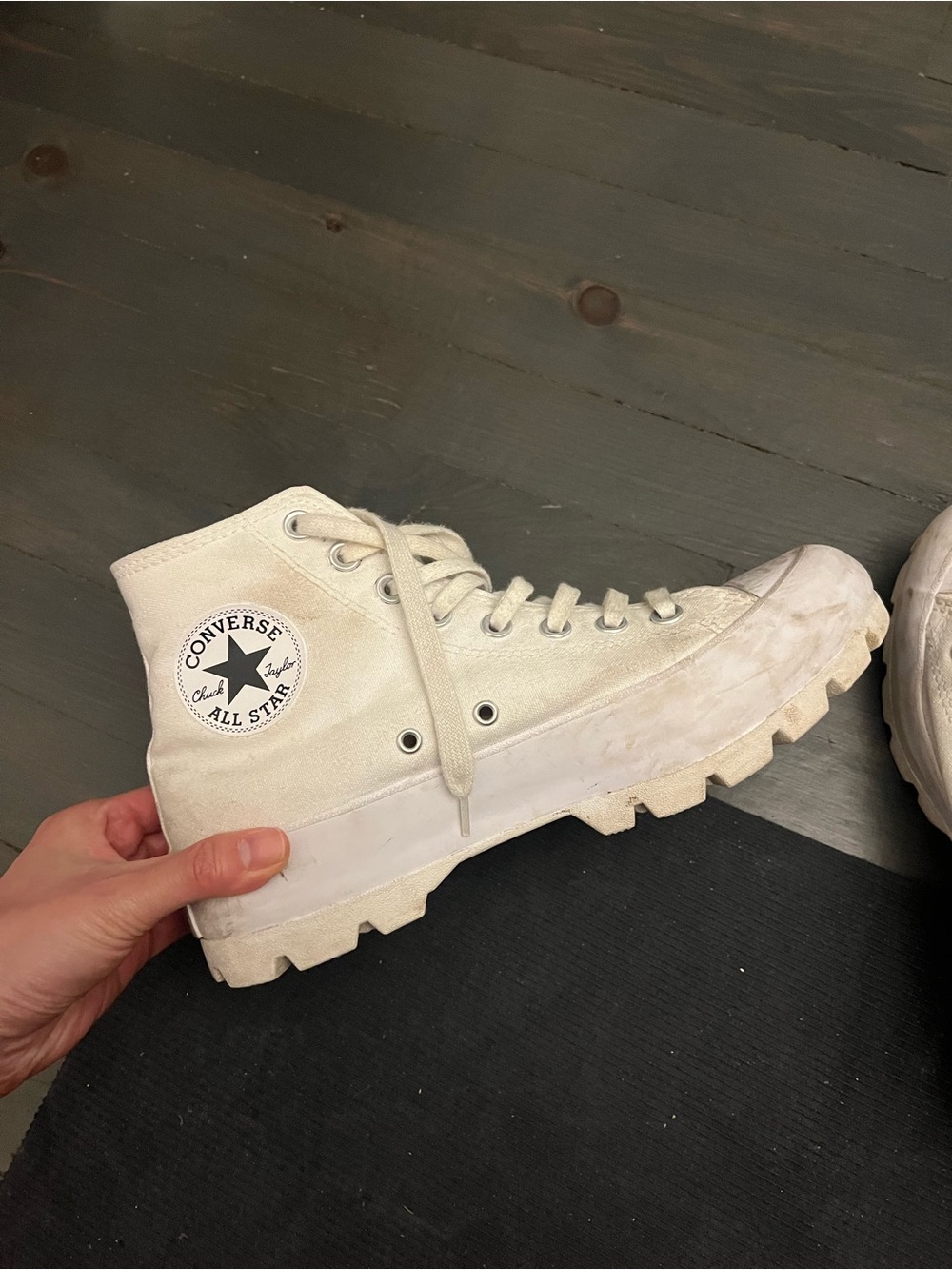 Converse High Top Sneakers - Off White Canvas
